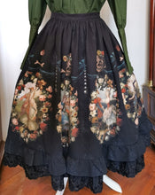 Load image into Gallery viewer, Rococo Dance Macabre Skirt Black