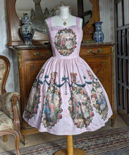 Load image into Gallery viewer, Rococo Dance Macabre Dress - Black, pink, blue