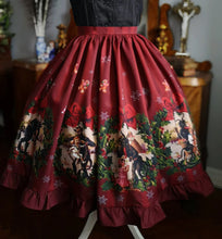 Load image into Gallery viewer, Krampus Skirt ( Black, burgund, green )
