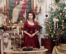 Load image into Gallery viewer, Burgundy boudoir