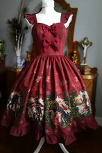 Load image into Gallery viewer, Christmas Special Krampus Dress burgund