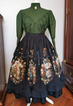 Load image into Gallery viewer, Rococo Dance Macabre Skirt Black