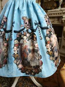 Rococo Dance Macabre Dress - Black, pink, blue