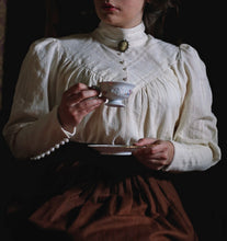 Load image into Gallery viewer, Elegant Edwardian Blouse (real pearls)