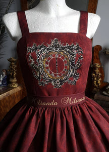 Dance Macabre Dress  (Black, white, red , blue )