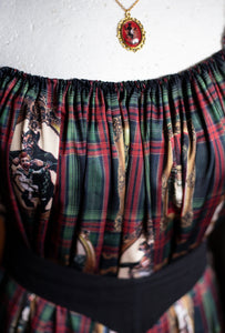 Krampus long silk dress