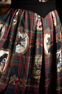 Krampus long silk dress