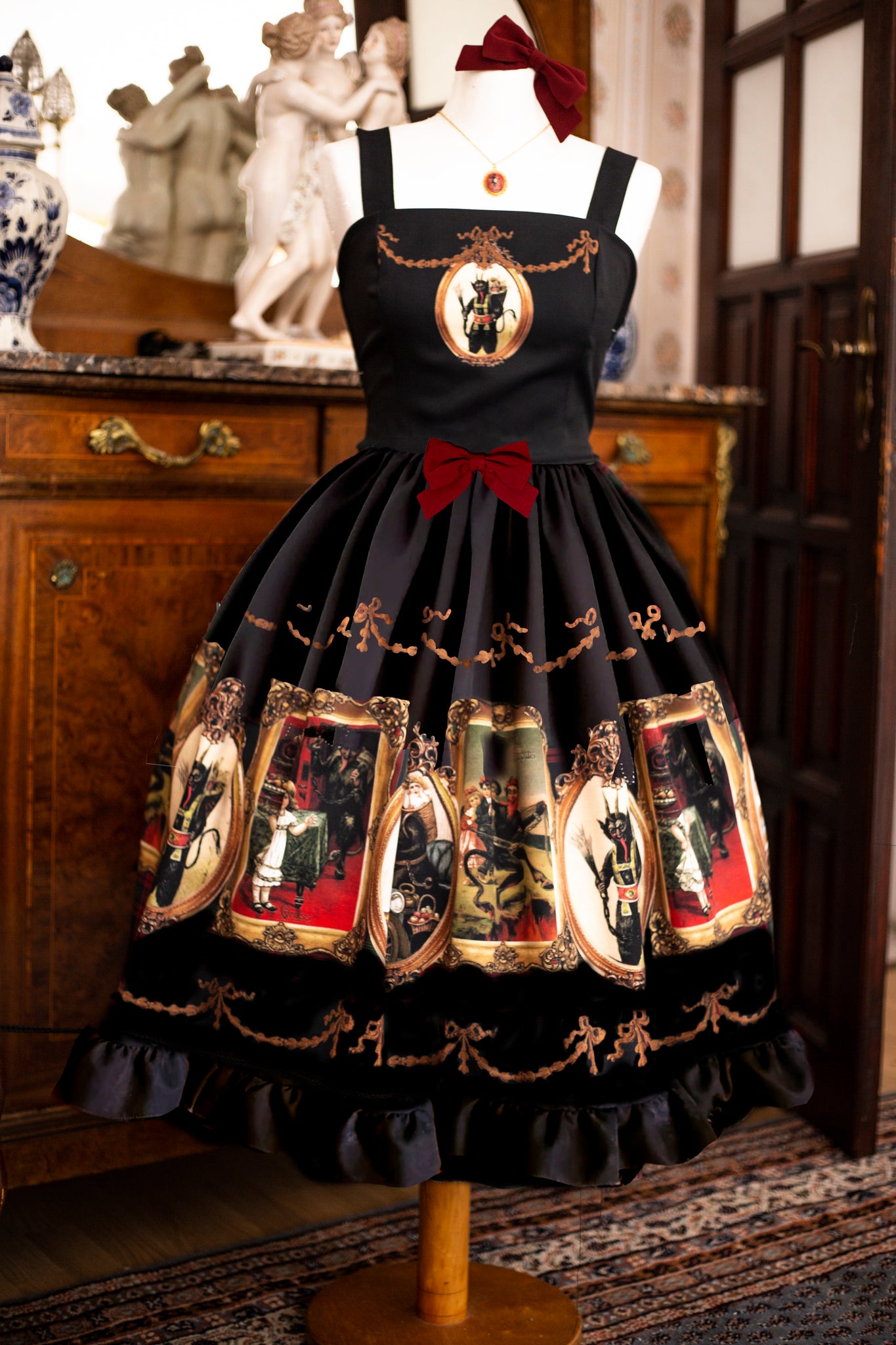 Special Christmas Polka Dress by Abi – Lamazi Fabrics