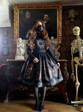 Load image into Gallery viewer, Dance Macabre Dress  (Black, white, red , blue )
