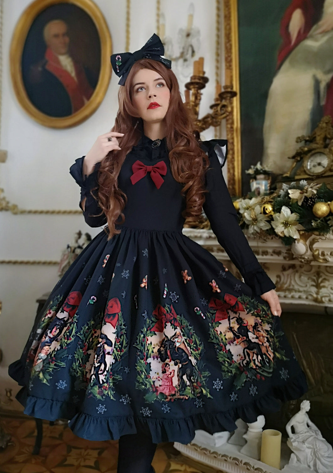 Christmas Special Krampus Dress Black