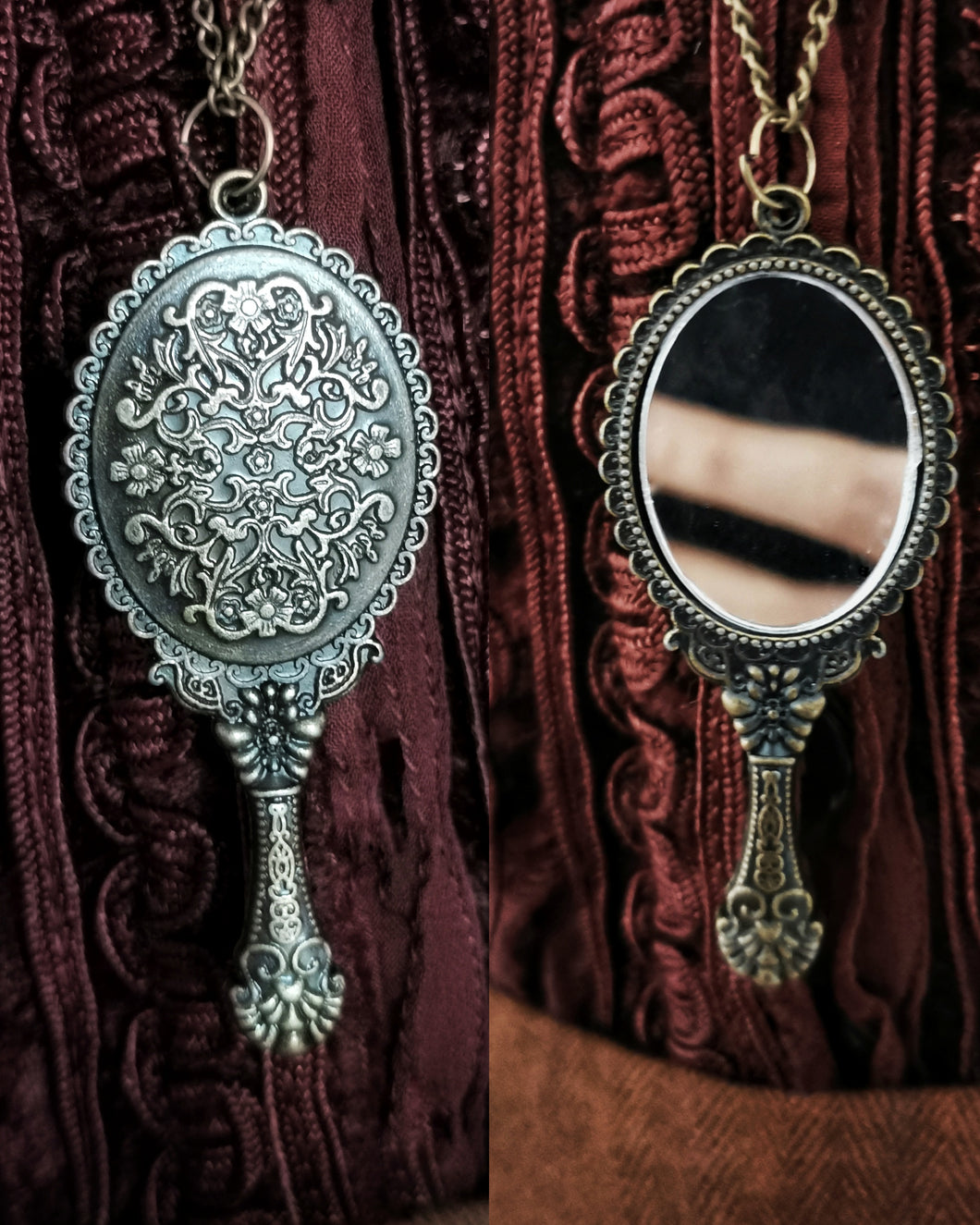 Victorian Mirror Necklace