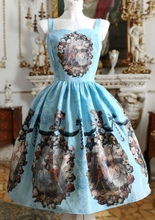 Load image into Gallery viewer, Rococo Dance Macabre Dress - Black, pink, blue

