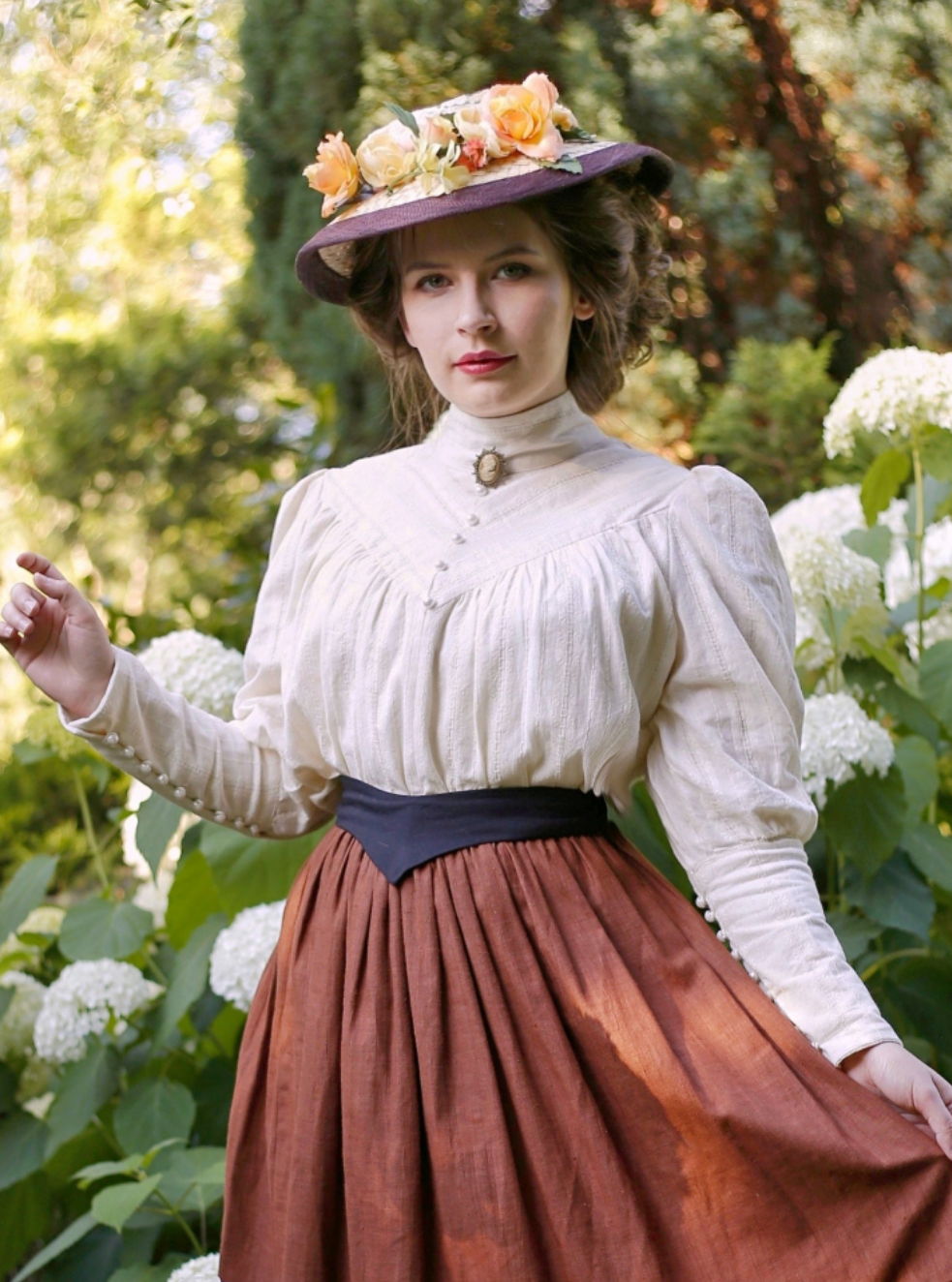 Elegant Edwardian Blouse (real pearls)