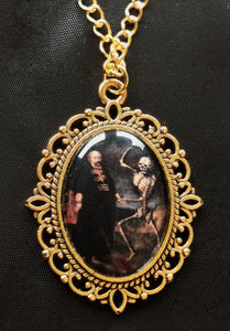 Dance Macabre Necklace gold or black