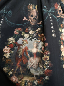 Rococo Dance Macabre Skirt Black