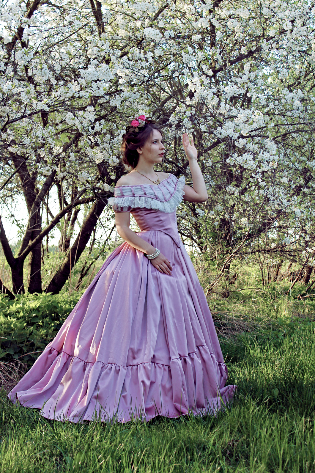 Victorian Ball Dress -Crinoline